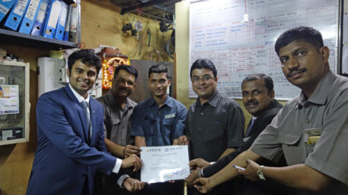 Giving out certificates for efficiency 